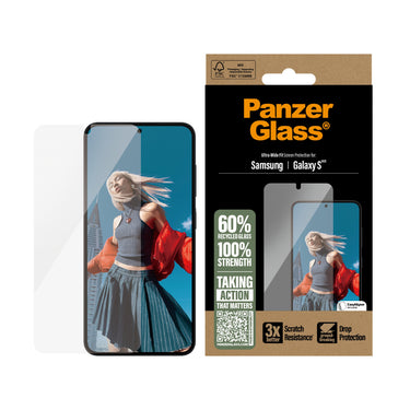 PanzerGlass UltraWide Fit Screen Protector for Samsung Galaxy S25
